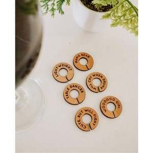 Drunk Personalities Custom Leather Drink  Tags